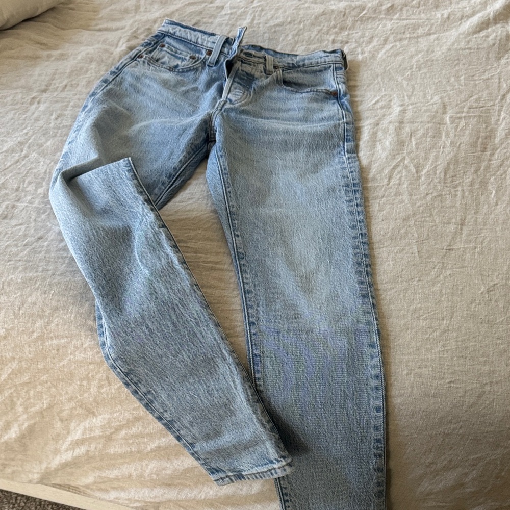 Levi's 501 Skinny Light Blue Jeans